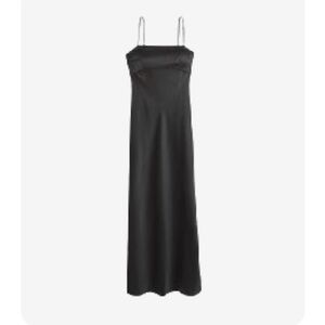 Abercrombie & Fitch Black Midi Dress